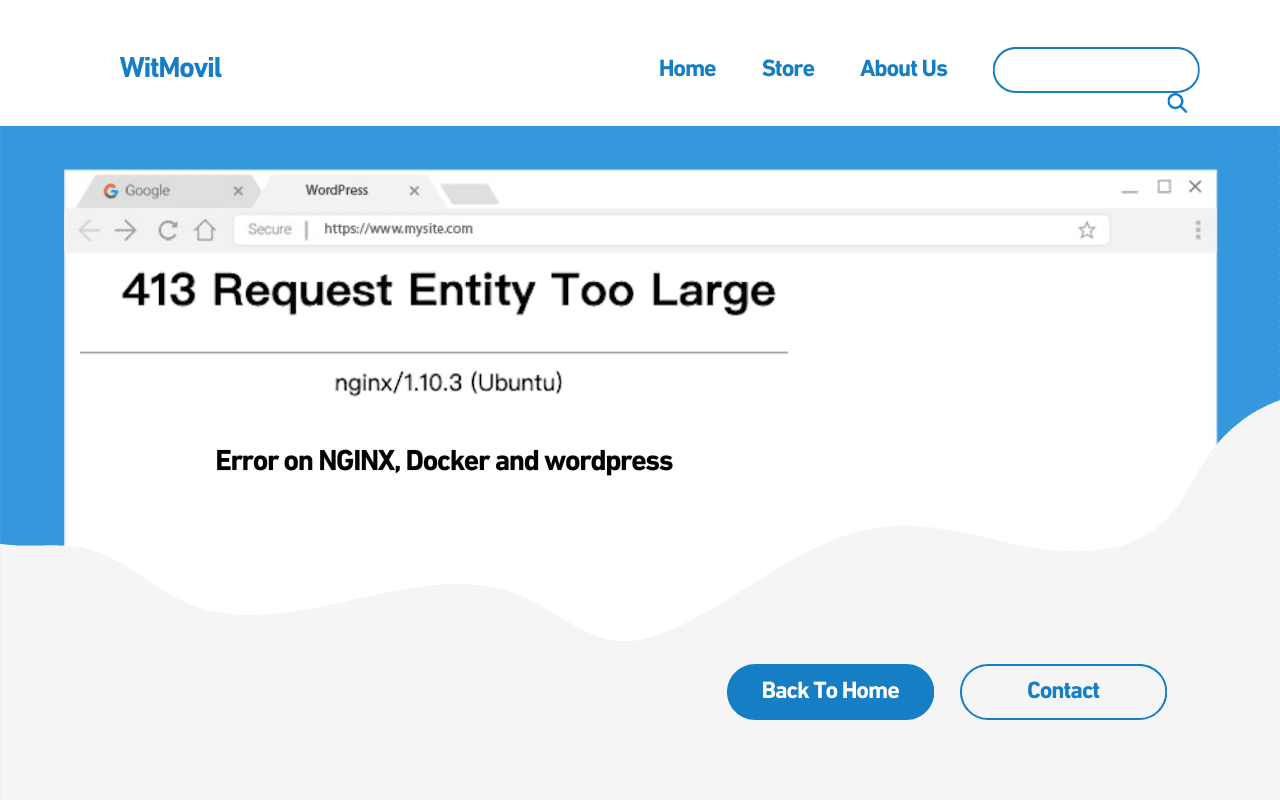 413 Request Entity Too Large in Docker